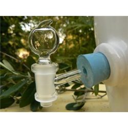 Robinet vinaigrier en verre durable et étanche